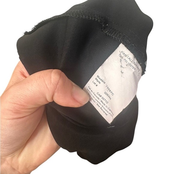 Joseph Ribkoff Front Zip Pants Size 18 Black Career Workwear Formal Pleated - Picture 5 of 5